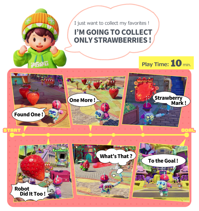IM GOING TO COLLECT ONLY STRAWBERRIES!